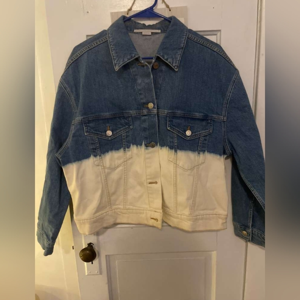 Stella McCartney Blue and Cream Jean Jacket